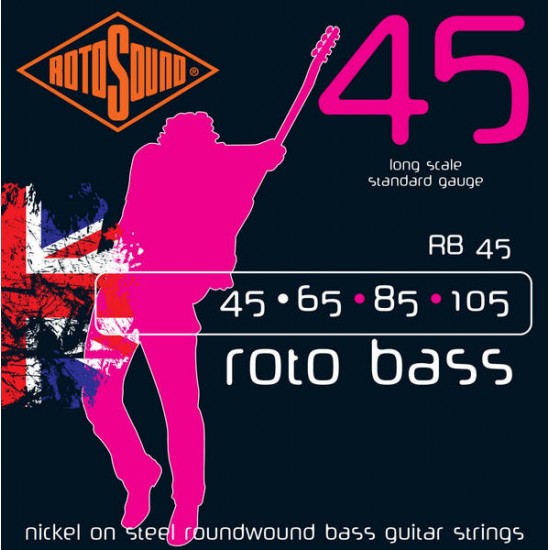 Струни за електрическа бас китара ROTOSOUND - Модел RB45      